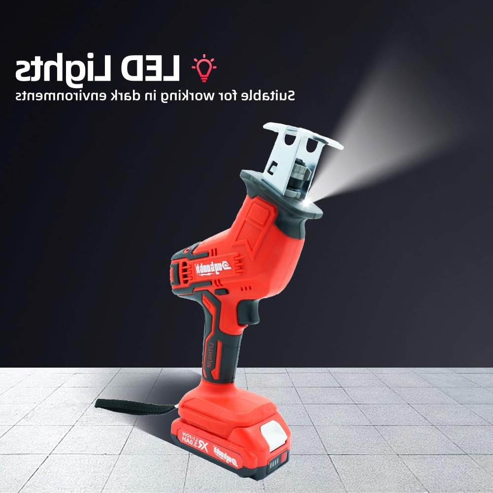 21V CORDLESS RECIPROCATING SAW KIT WITH 2 BATTERIES AND CHARGER