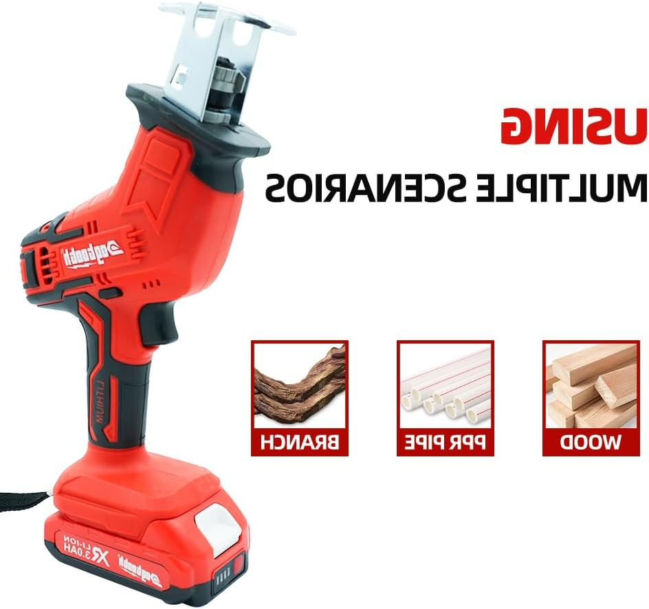 21V CORDLESS RECIPROCATING SAW KIT WITH 2 BATTERIES AND CHARGER
