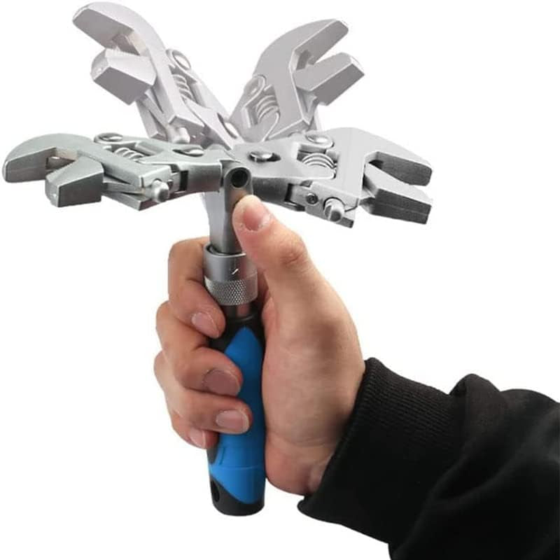 10 INCH FOLDING RATCHET WRENCH 5-IN-1 ADJUSTABLE