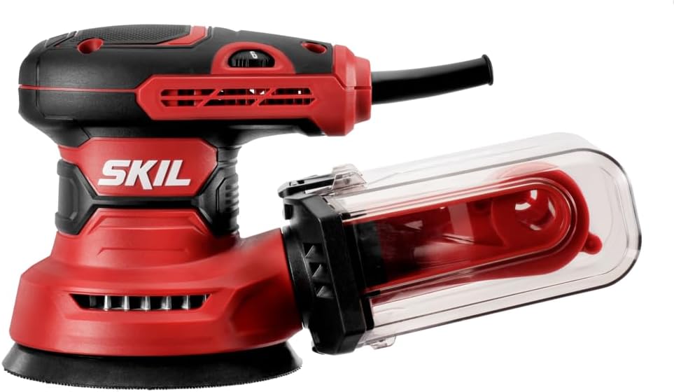 5" CORDED RANDOM ORBITAL SANDER WITH SANDPAPER