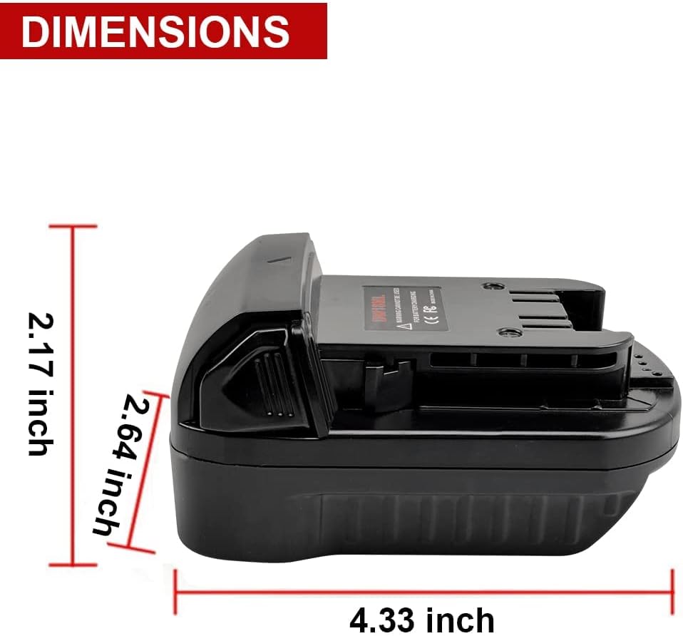 ADAPTER FOR DEWALT TO MILWAUKEE