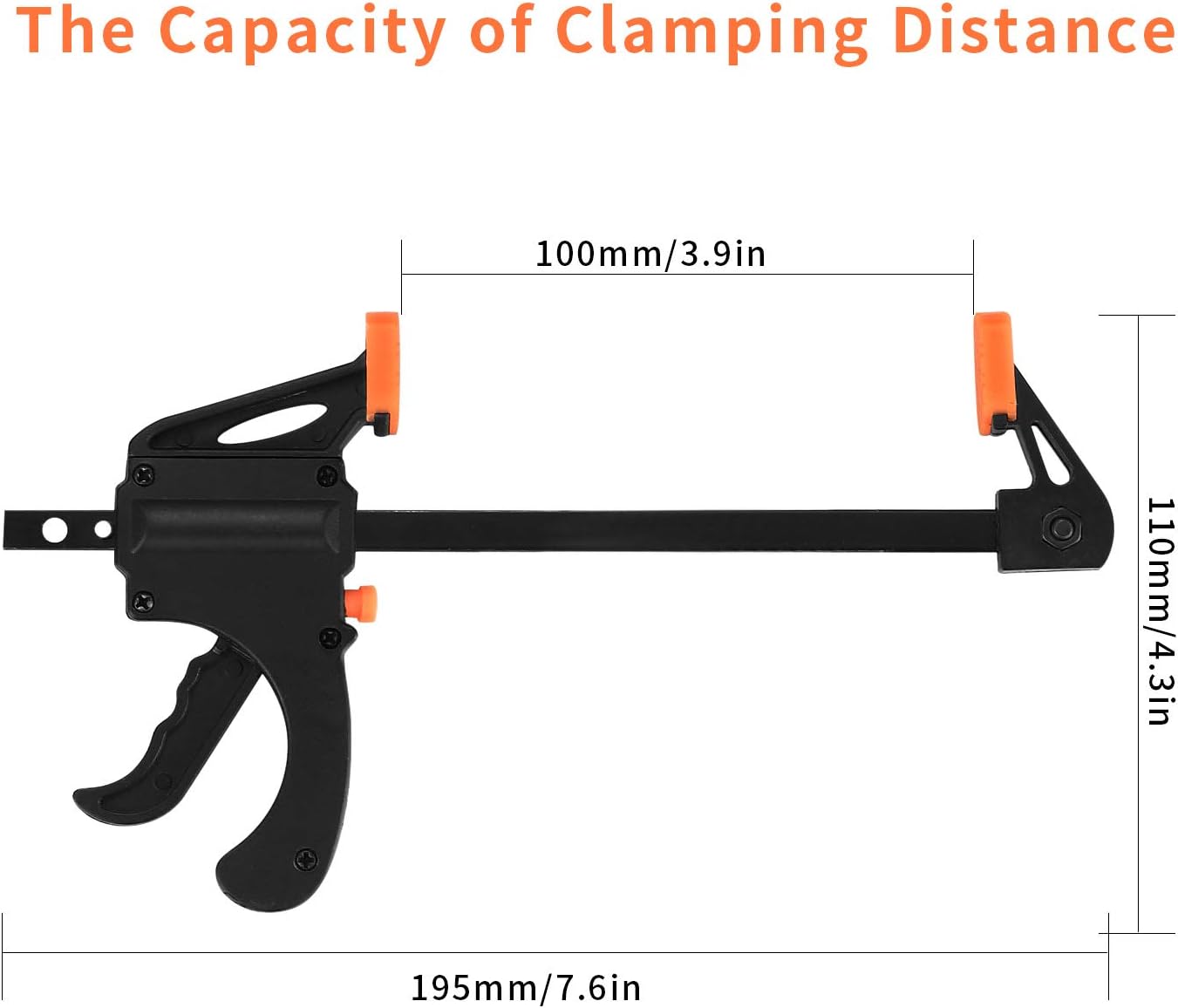 5 PIECE 4 INCH GRIP CLAMPS