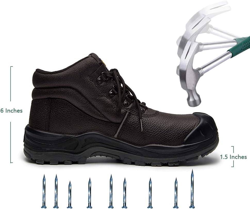 STEEL TOE WORK BOOTS EH-RATED SAFETY BOOTS