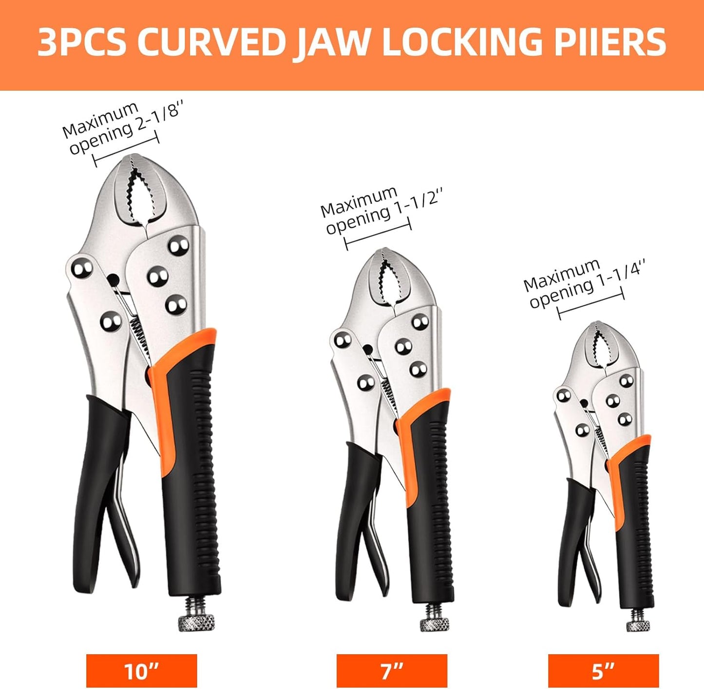 UNIVERSAL LOCKING PLIERS 6-PACK