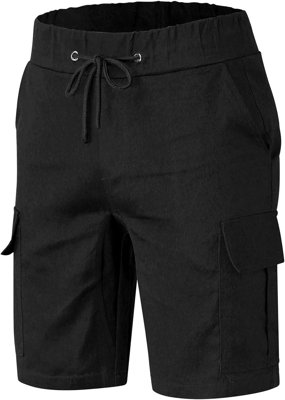 DRAWSTRING CARGO SHORTS WITH MULTI-POCKETS