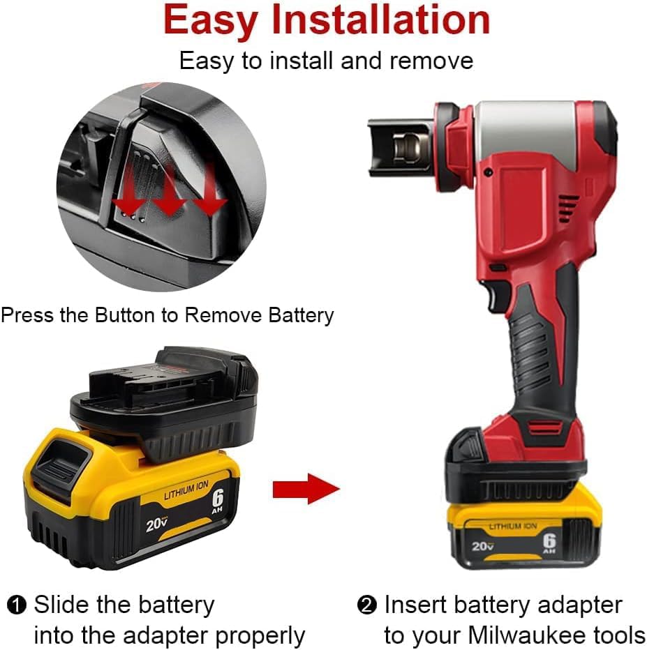 ADAPTER FOR DEWALT TO MILWAUKEE