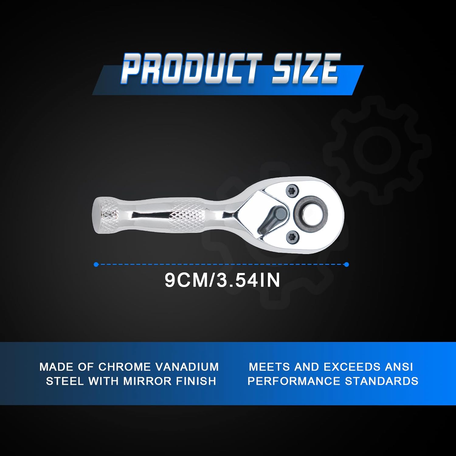 1/4 INCH QUICK RELEASE MINI RATCHET WRENCH