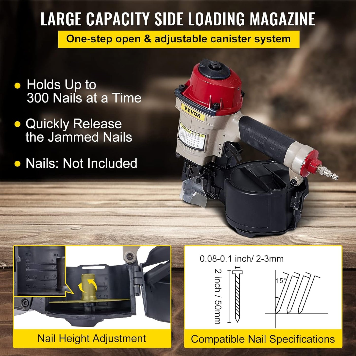 COIL SIDING NAILER 1" TO 2-1/4-INCH