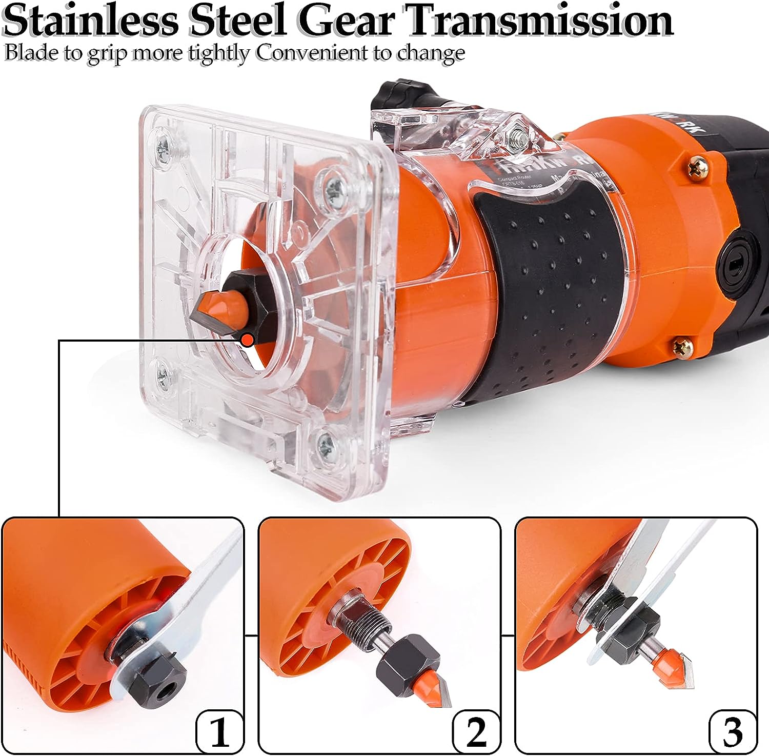 WOOD ROUTER 1.25HP 30000RPM KIT WITH 15 BITS