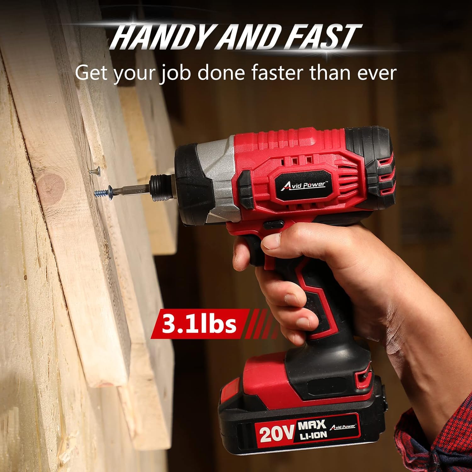 24 PIECE1/4 INCH CORDLESS BRUSHLESS IMPACT DRIVER KIT WITH BATTERY AND CHARGER