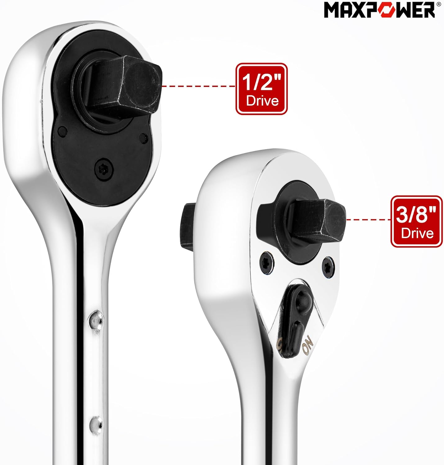 1/2IN AND 3/8IN EXTENDABLE RATCHET WRENCH STAINLESS STEEL