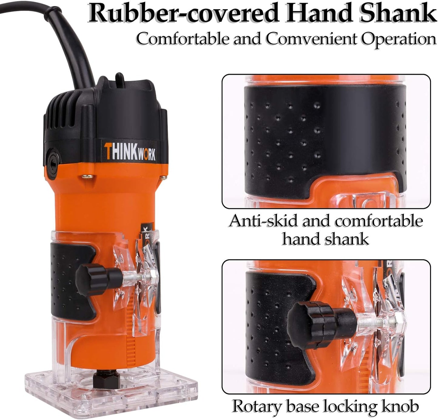 WOOD ROUTER 1.25HP 30000RPM KIT WITH 15 BITS