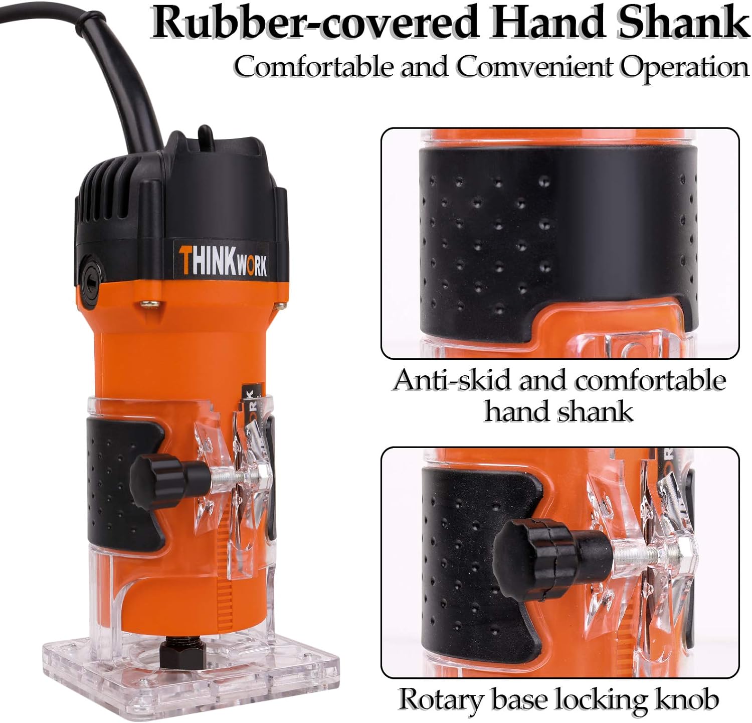 WOOD ROUTER 1.25HP 30000RPM KIT WITH 15 BITS