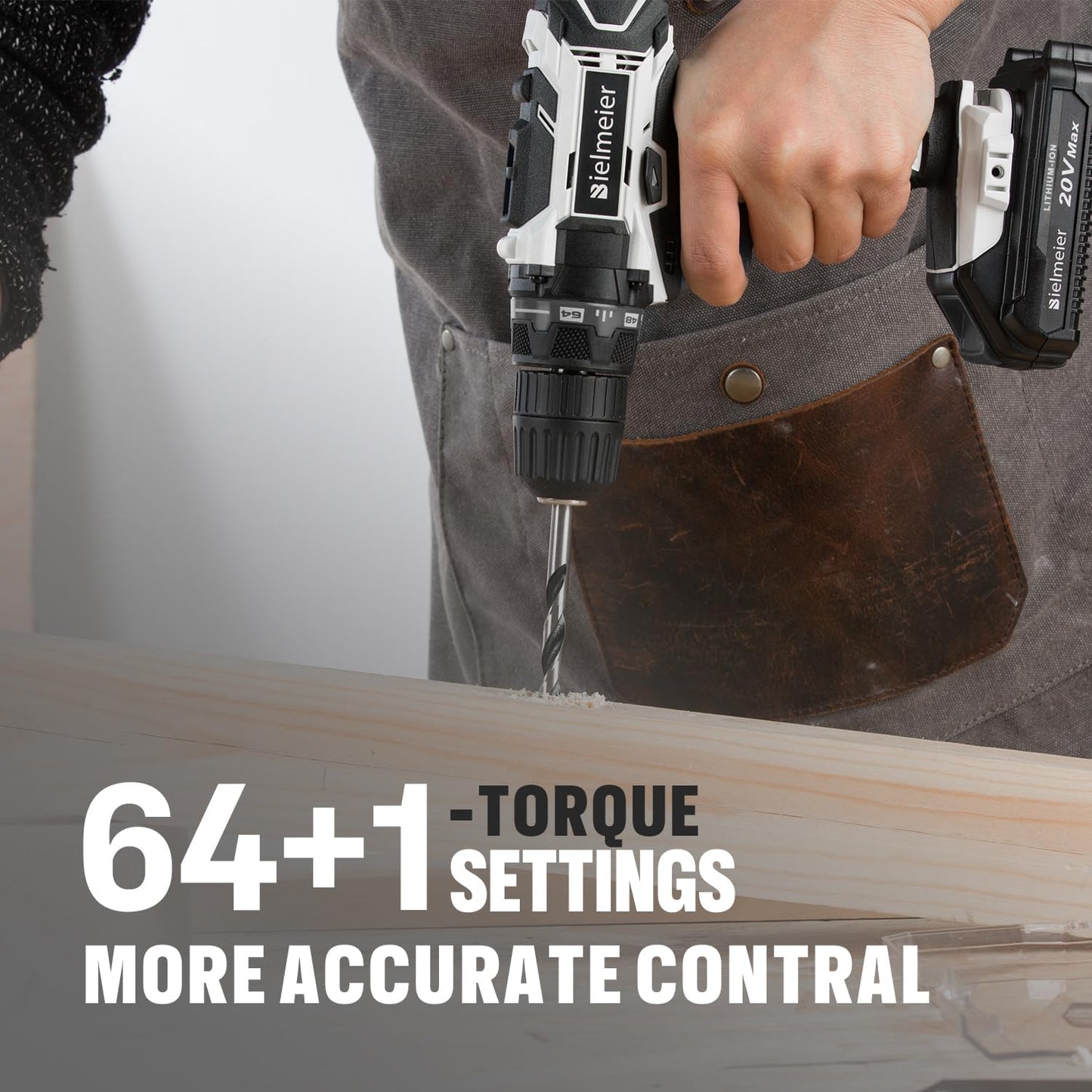 29 PIECE 20V CORDLESS DRILL KIT WITH BATTERY AND CHARGER