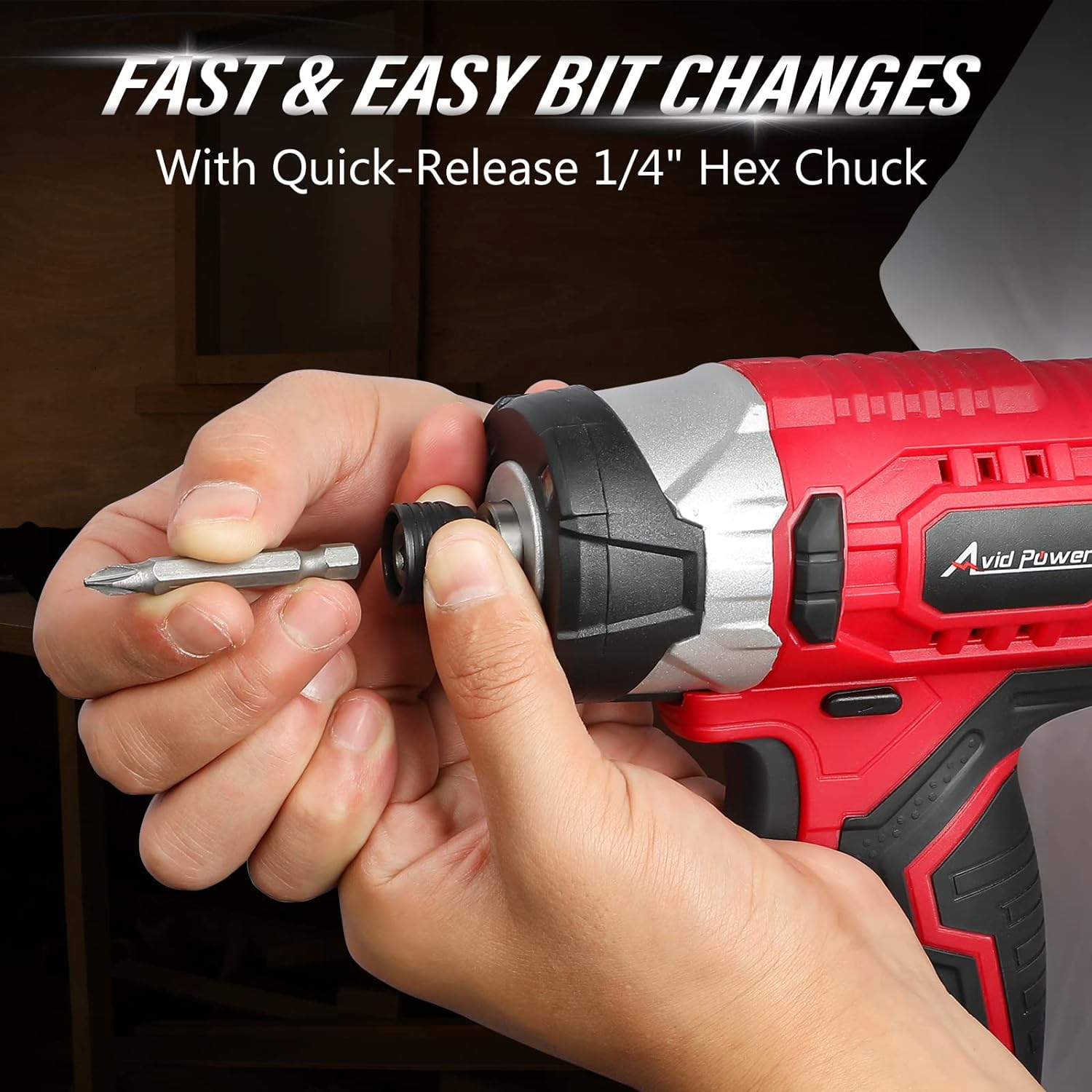 24 PIECE1/4 INCH CORDLESS BRUSHLESS IMPACT DRIVER KIT WITH BATTERY AND CHARGER