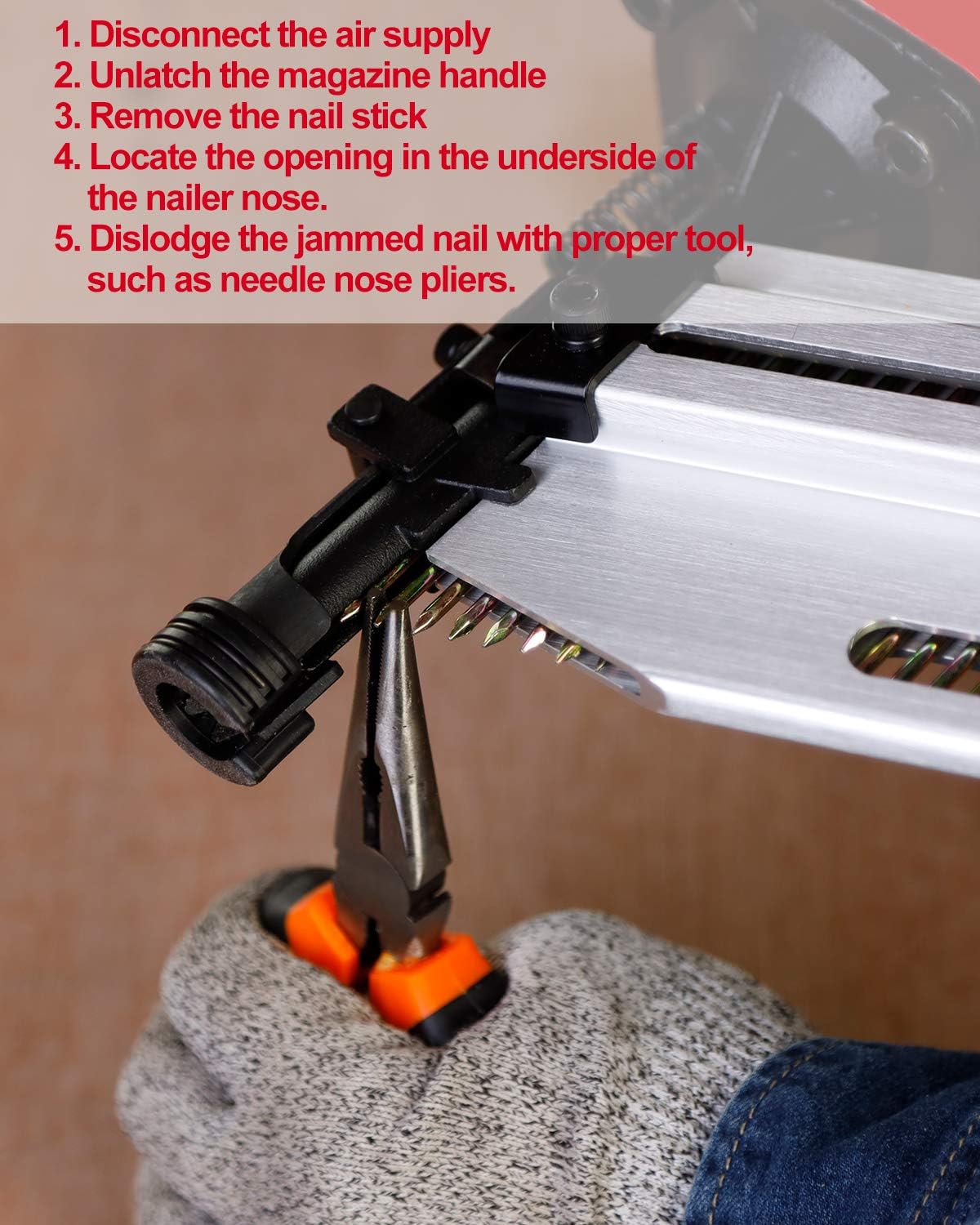 2" TO 3-1/2"  FRAMING NAILER