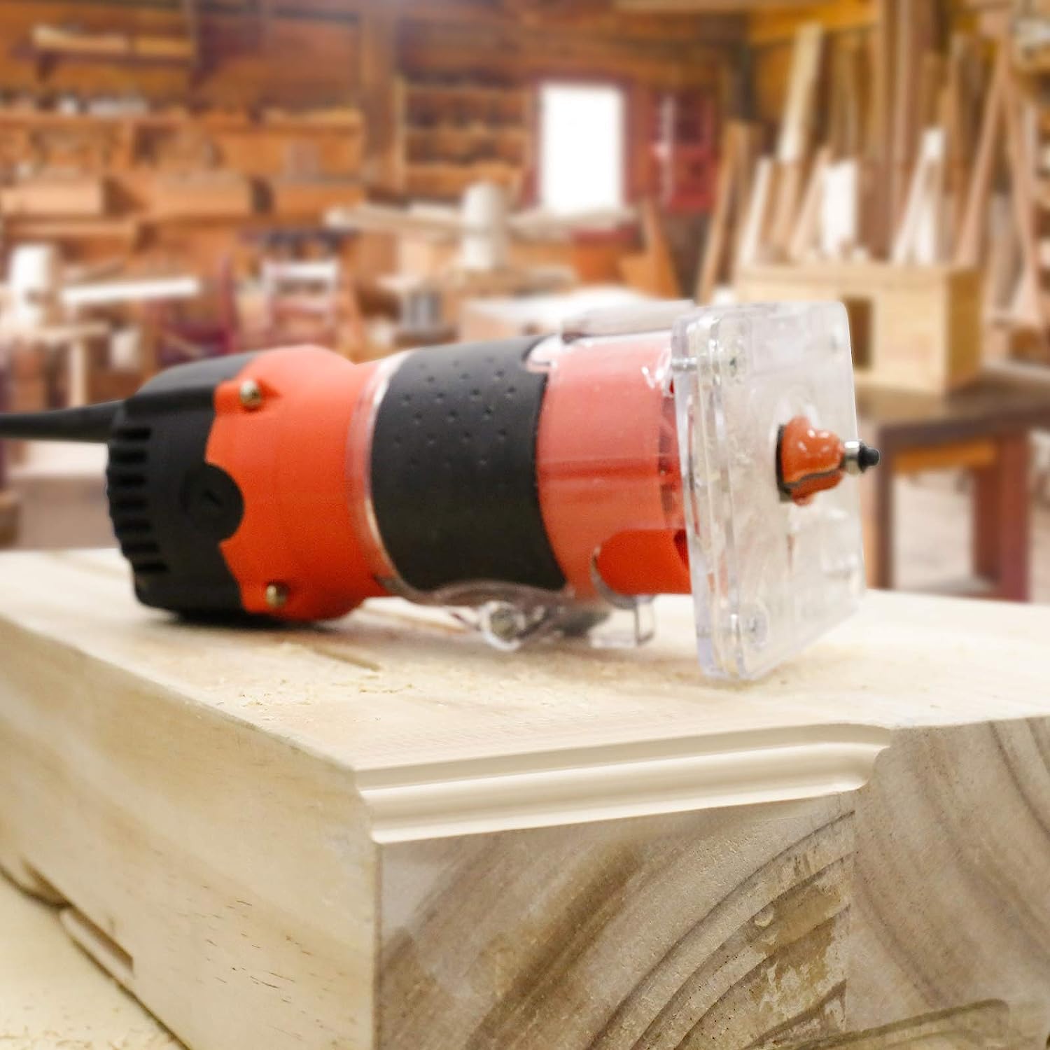 WOOD ROUTER 1.25HP 30000RPM KIT WITH 15 BITS