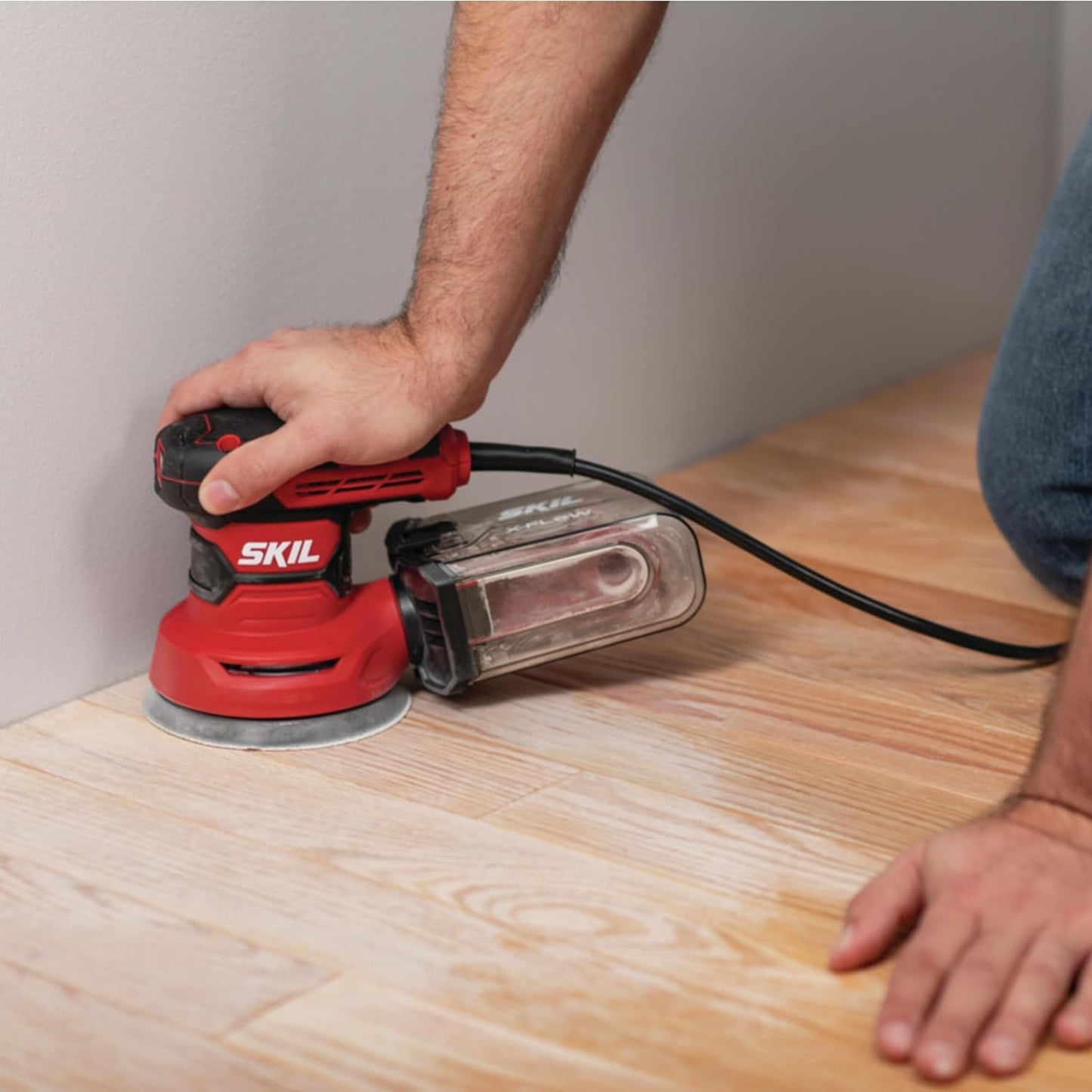 5" CORDED RANDOM ORBITAL SANDER WITH SANDPAPER