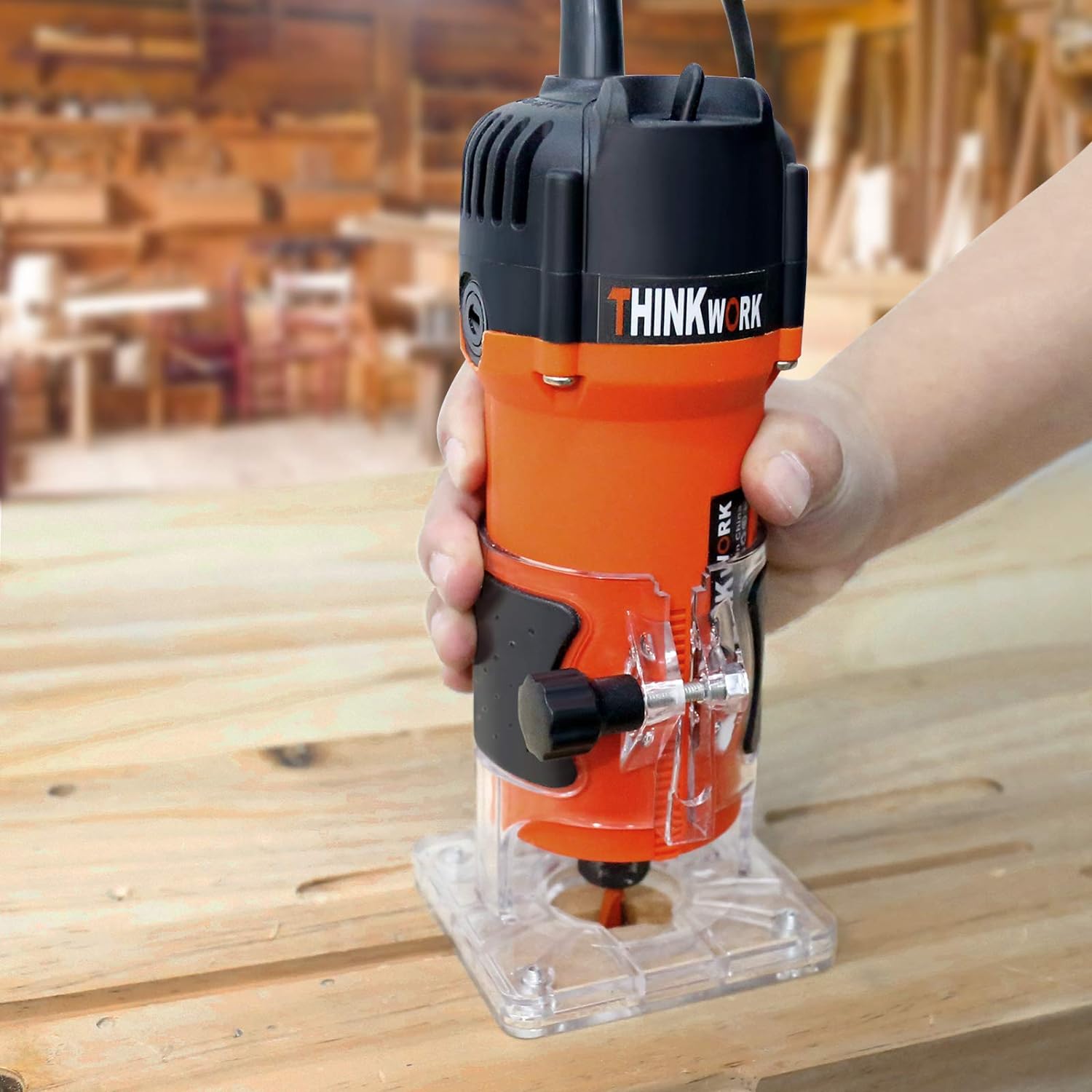 WOOD ROUTER 1.25HP 30000RPM KIT WITH 15 BITS
