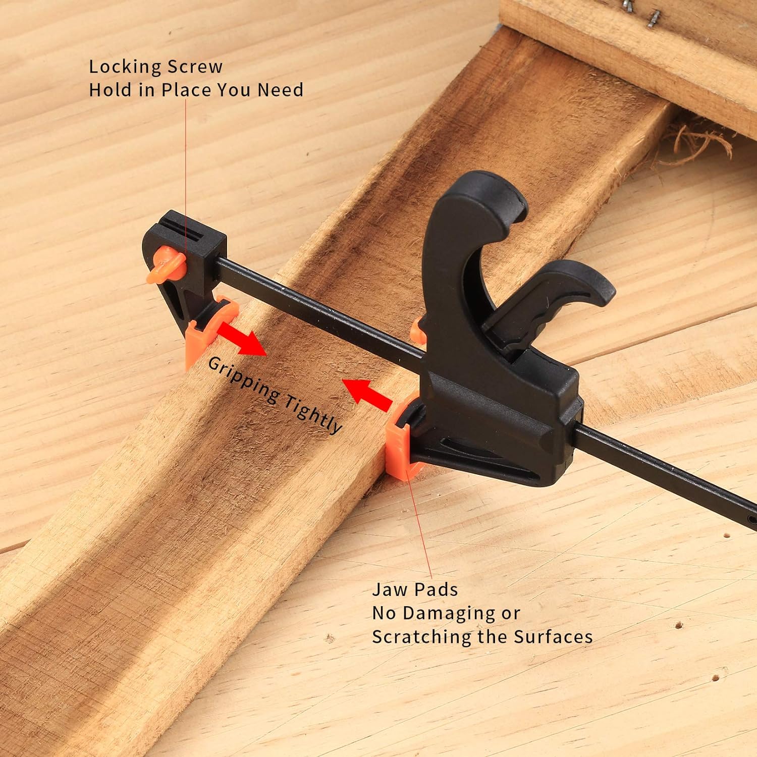 5 PIECE 4 INCH GRIP CLAMPS