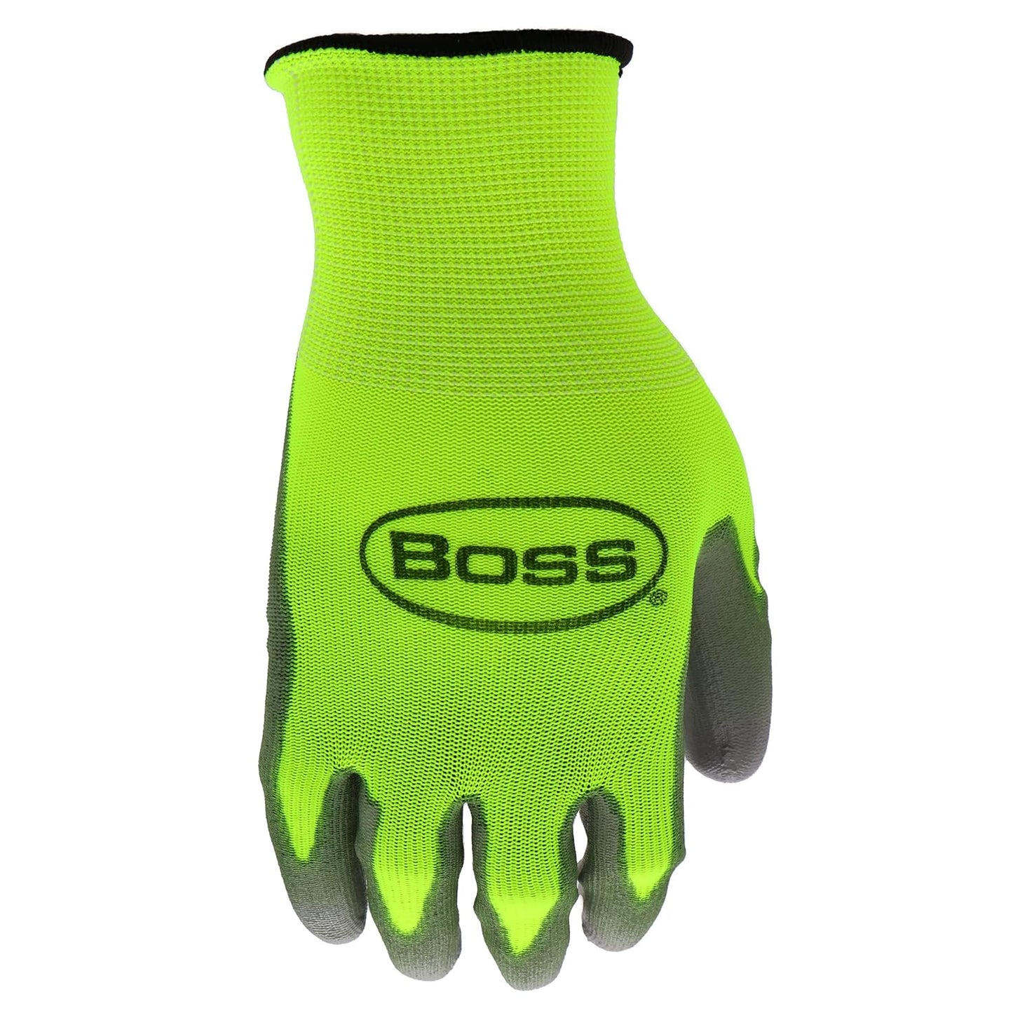 5-PACK WATER RESISTANT HIGH VISIBILITY ABRASION RESISTANT NITRILE WORK GLOVES WITH ENHANCED GRIP