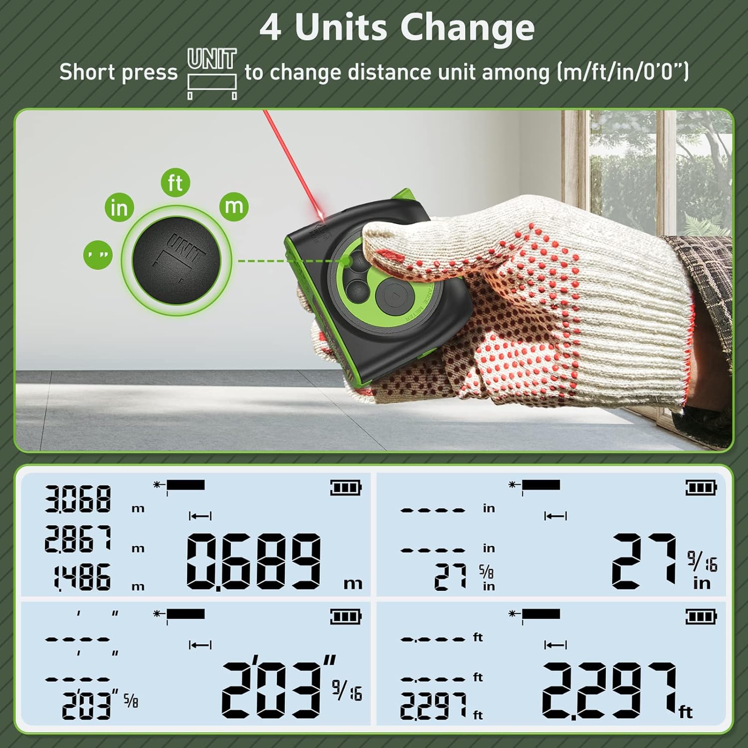 197FT TAPE MEASURE WITH LASER