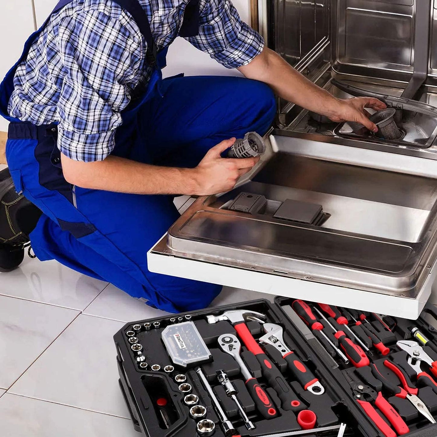 325 PIECE TOOL KIT WITH TOOL BOX