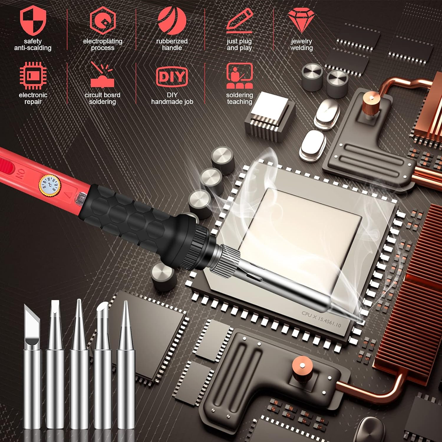 60W PORTABLE SOLDERING KIT
