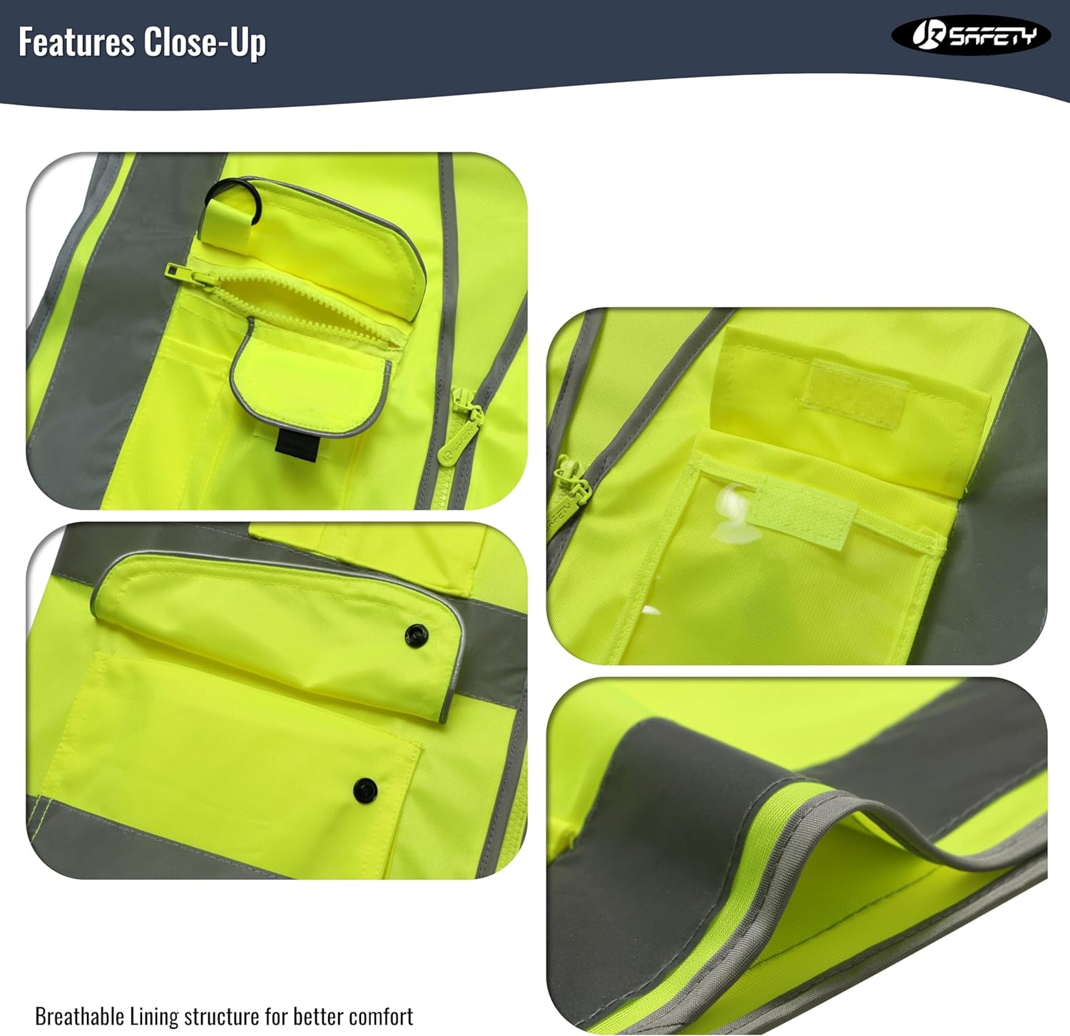 9 POCKET CLASS 2 HIGH VISIBILITY SAFETY VEST