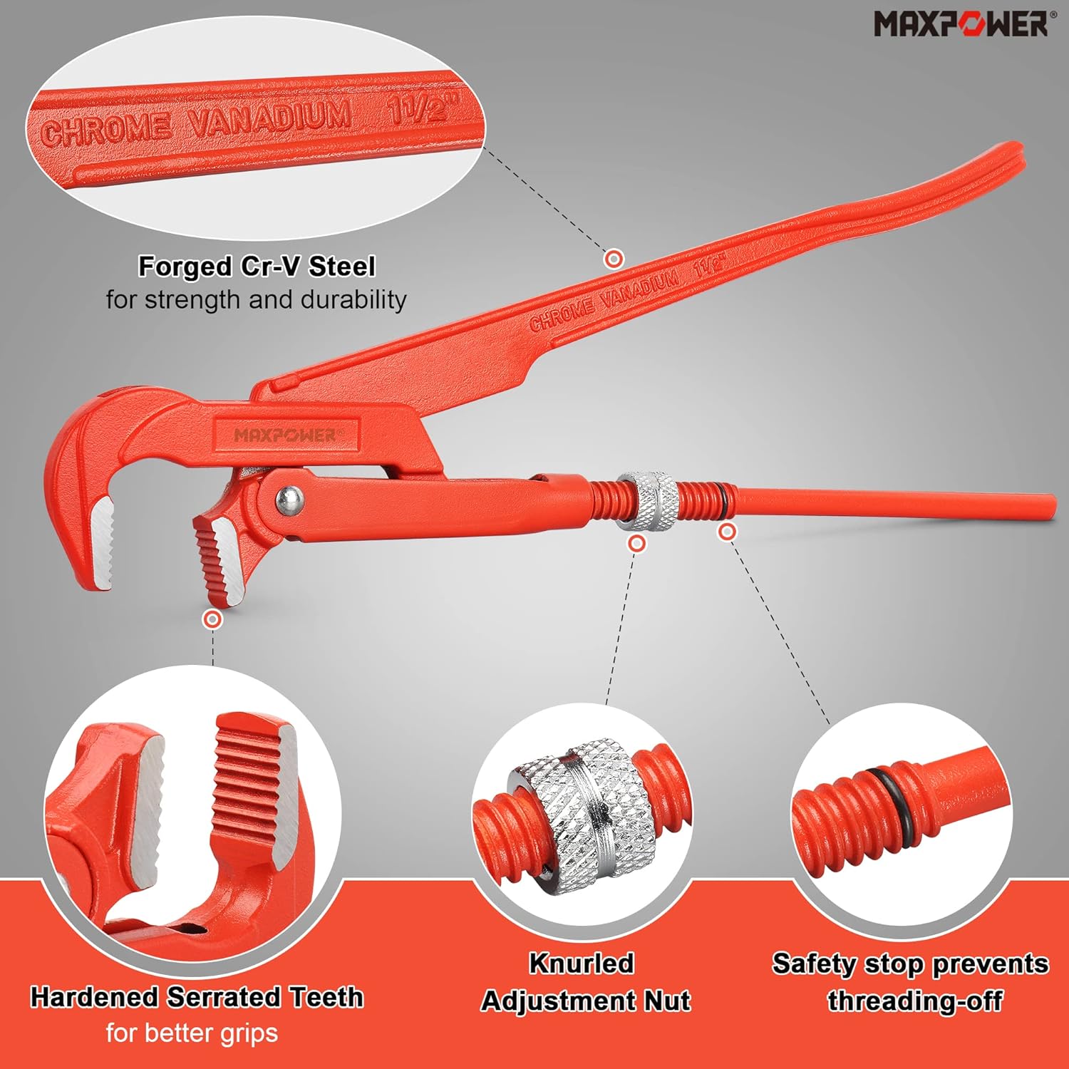 SWEDISH PIPE WRENCH 15 INCH
