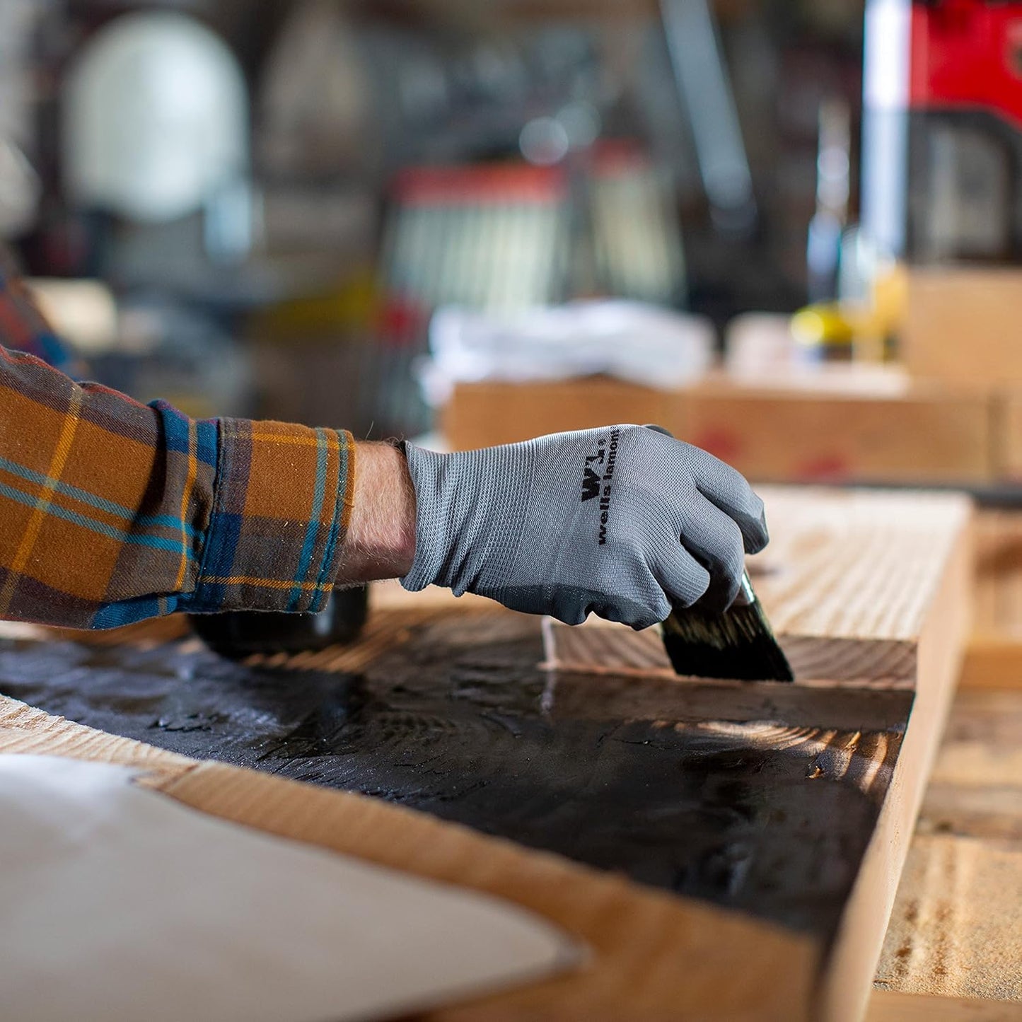 5-PAIR NITRILE WORK GLOVES