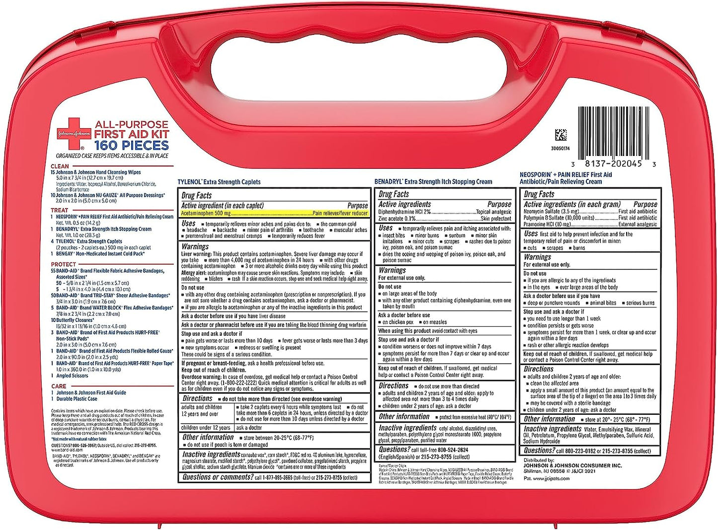 160-PIECE ALL PURPOSE FIRST AID KIT