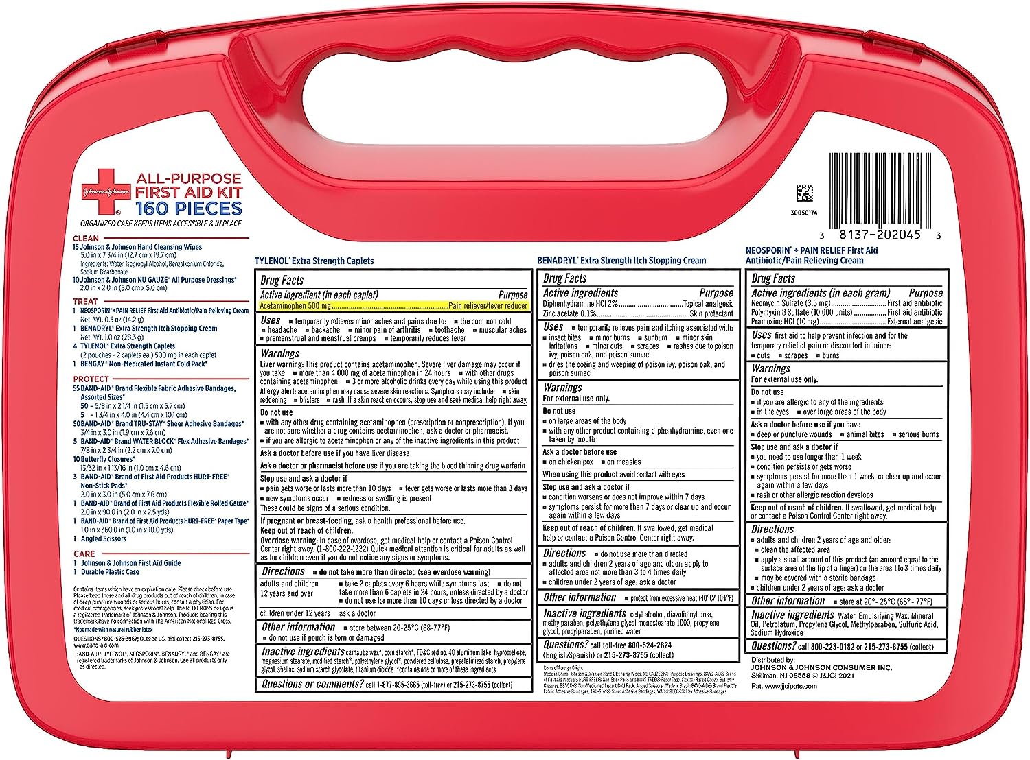 160-PIECE ALL PURPOSE FIRST AID KIT