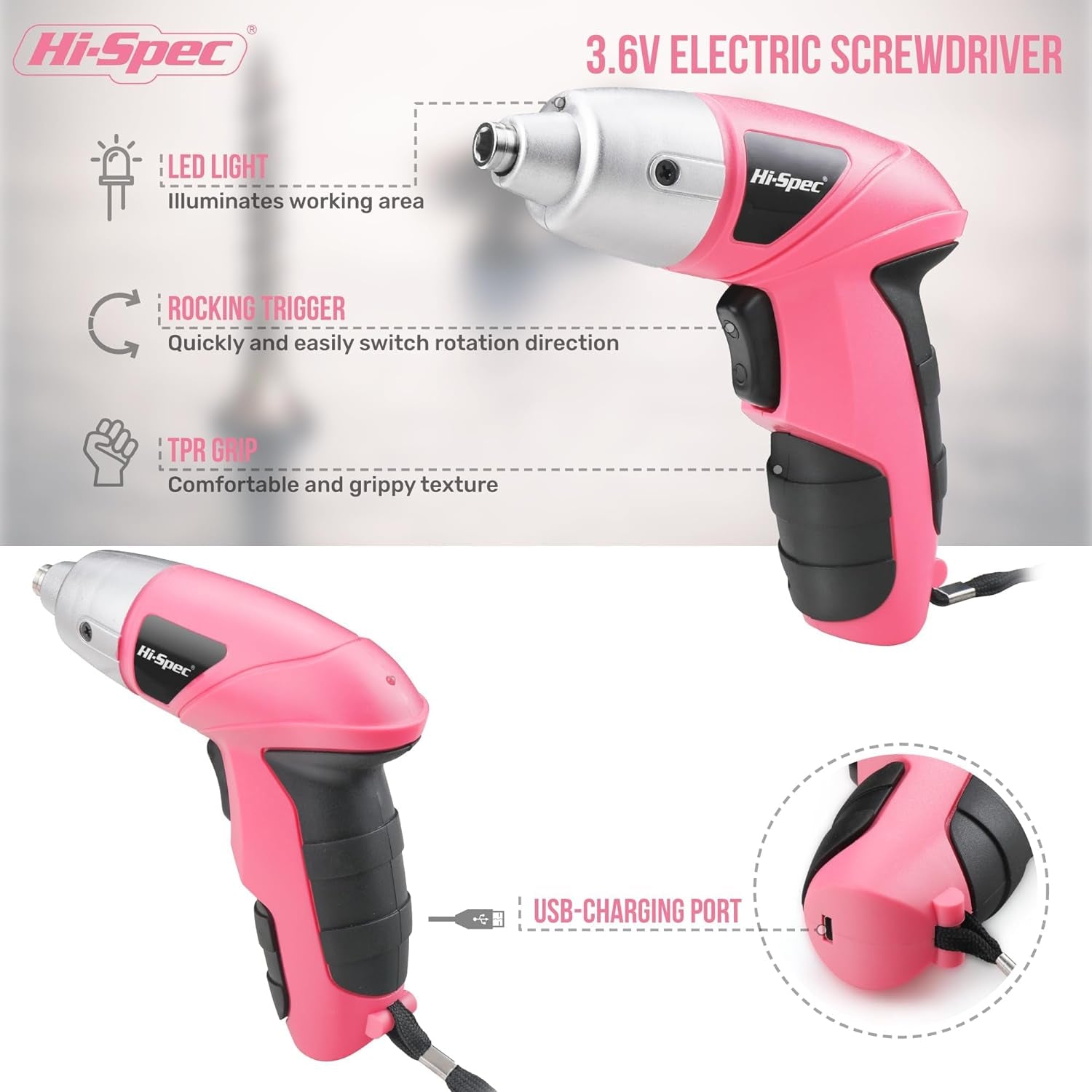 27 PIECE RECHARGEABLE ELECTRIC DRILL KIT