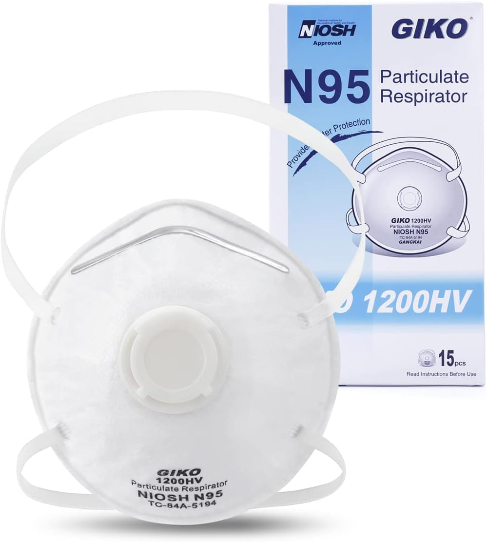 N95 NIOSH CERTIFIED SAFETY RESPIRATOR MASKS 15PCS