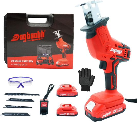 21V CORDLESS RECIPROCATING SAW KIT WITH 2 BATTERIES AND CHARGER