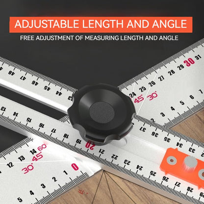 2-IN-1 DRILLING POSITIONING RULER T-SHAPED