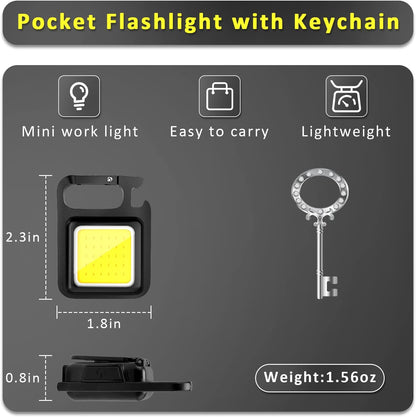 2-PACK KEYCHAIN LED WORK LIGHT