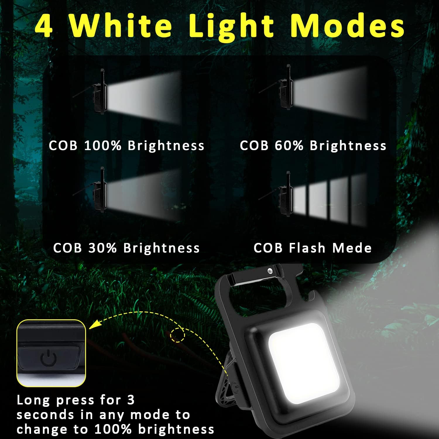 2-PACK KEYCHAIN LED WORK LIGHT