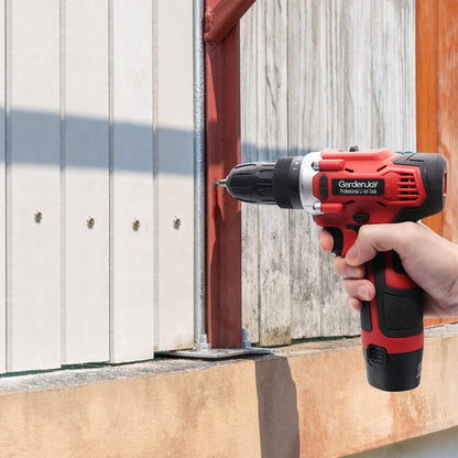 12V 2-SPEED CORDLESS DRILL KIT WITH BATTERY AND CHARGER