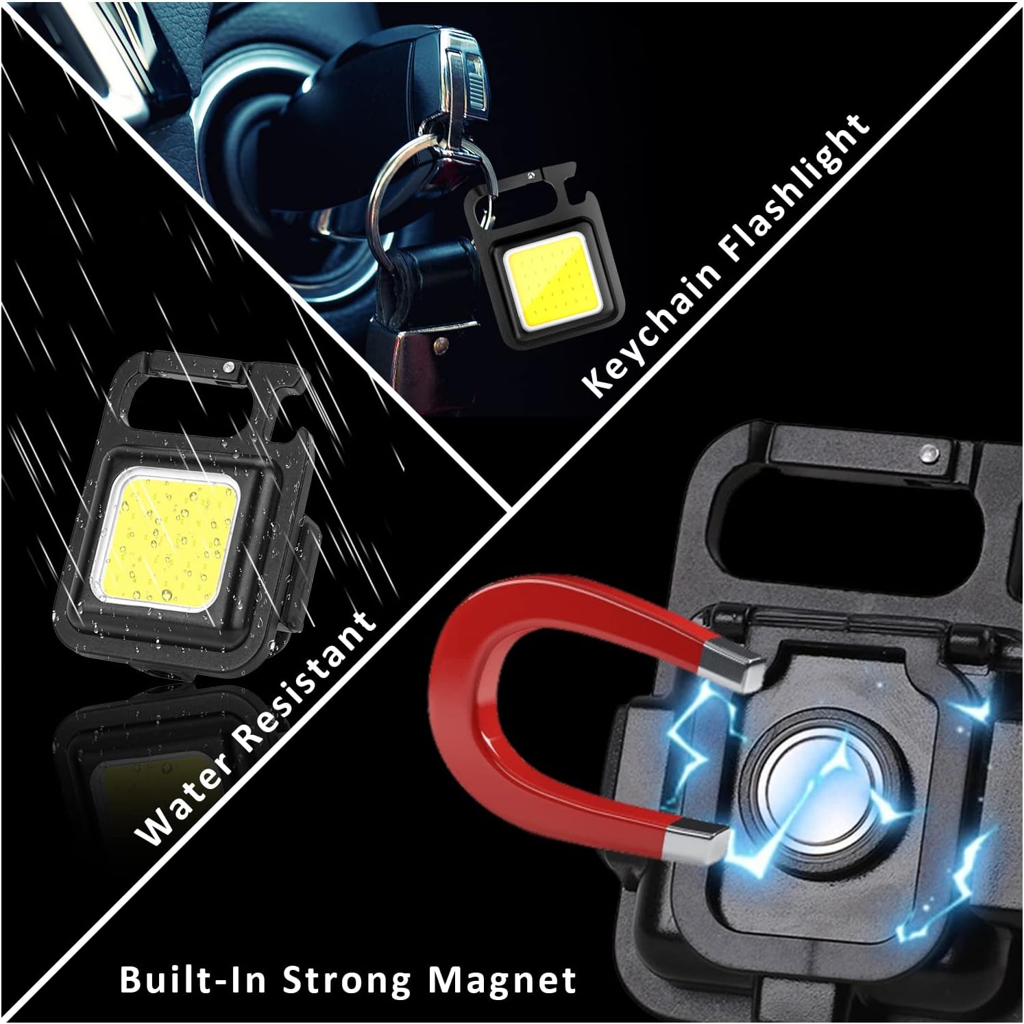 2-PACK KEYCHAIN LED WORK LIGHT