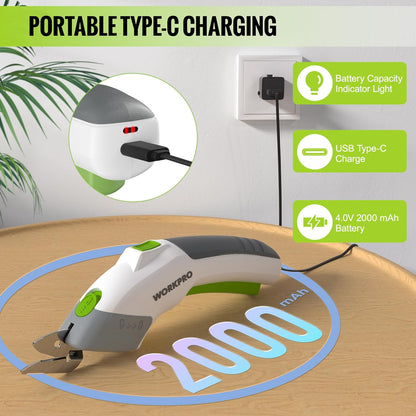 ELECTRIC SCISSORS WITH BATTERY AND CHARGER